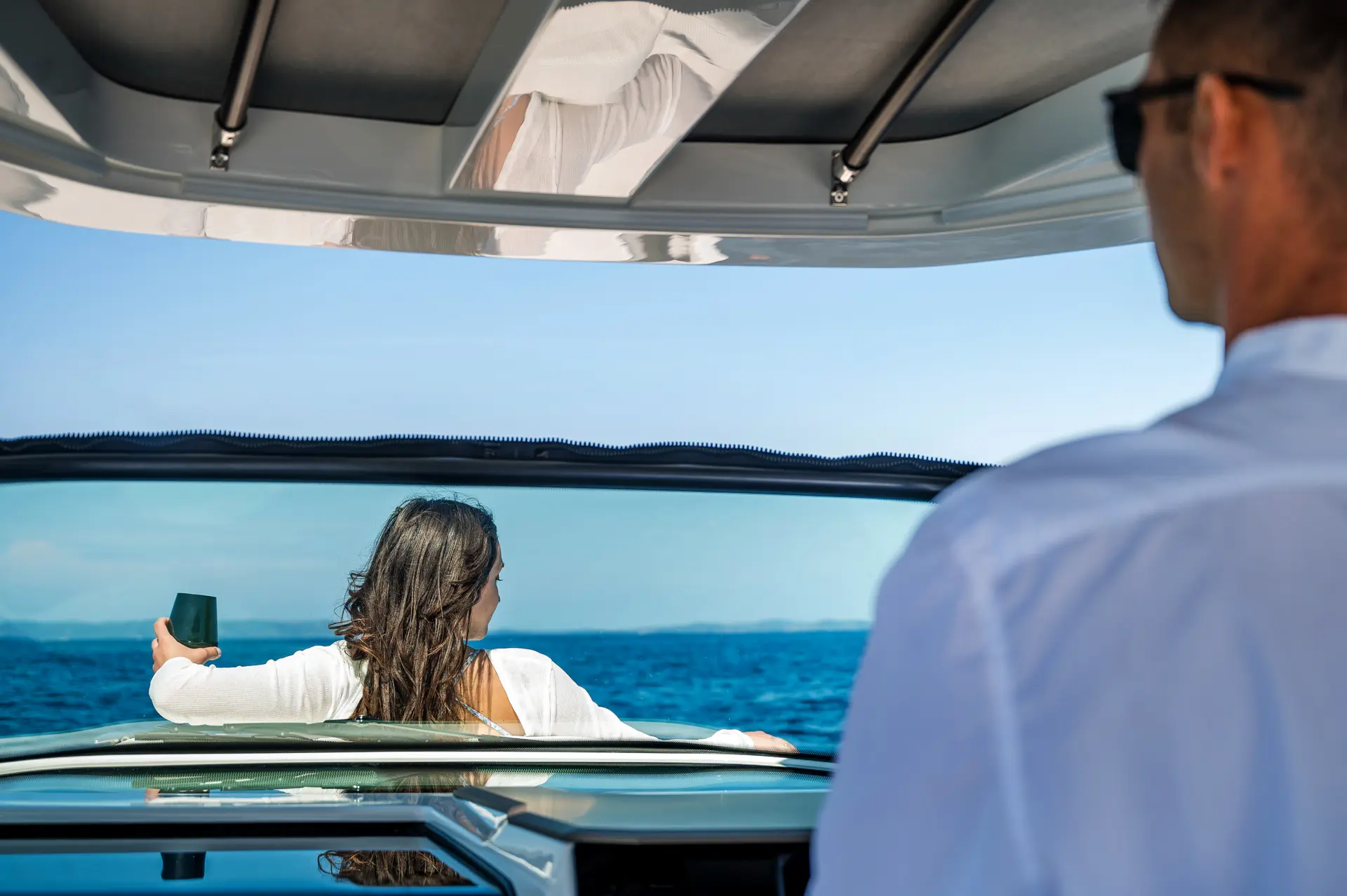 luxury-cruises-halkidiki-diaporo-orange-kavourotrypes-58 Saxdor 270 GTO - Sunset Cruise - Image 1
